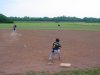 Infield wirft zur first base